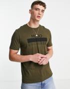 Hugo Daitai Text Logo T-shirt In Khaki-green