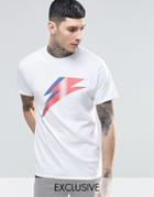 Reclaimed Vintage T-shirt With David Bowie Print - White