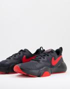 Nike Training Speedrep Sneakers In Black And Red