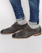 Selected Homme Bolton Braided Suede Shoes - Gray