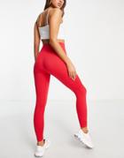 Hoxton Haus Seamless Gym Leggings In Red
