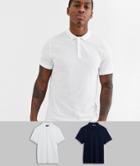 Asos Design 2 Pack Pique Polo Save