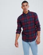 Another Influence Berry Check Shirt - Red