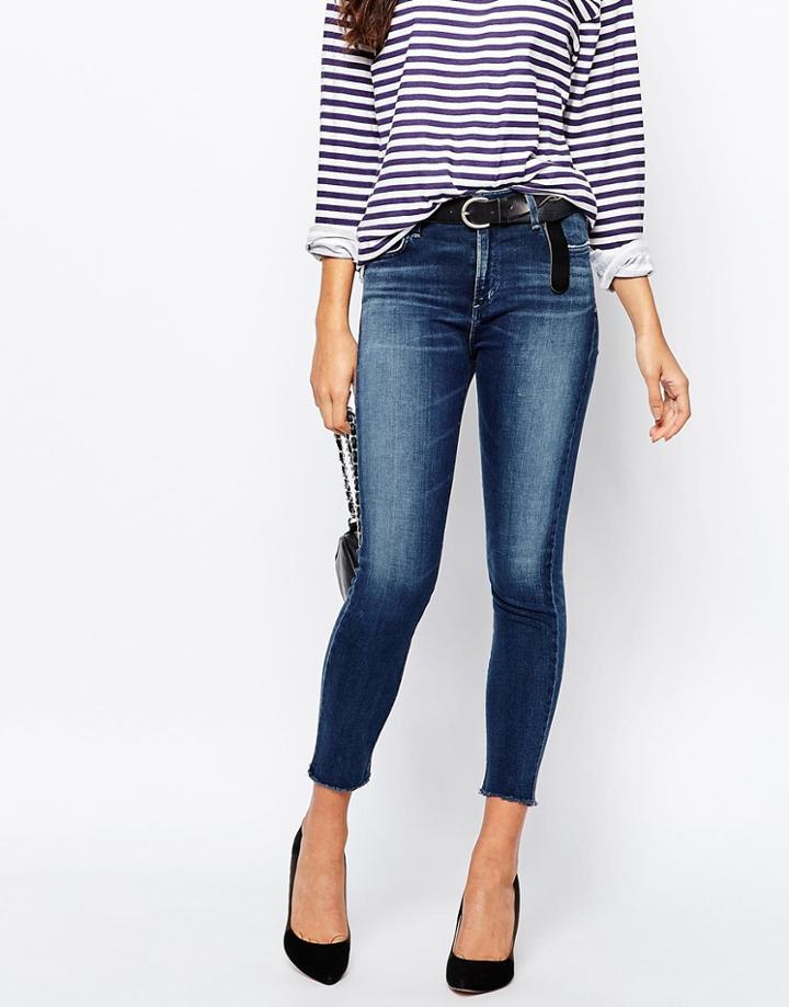 A-gold-e Sophie Ankle Grazer Skinny Jeans - Blue