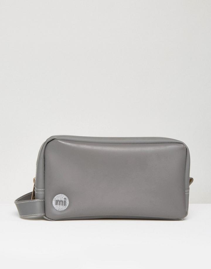 Mi-pac Rubber Toiletry Bag In Gray - Gray