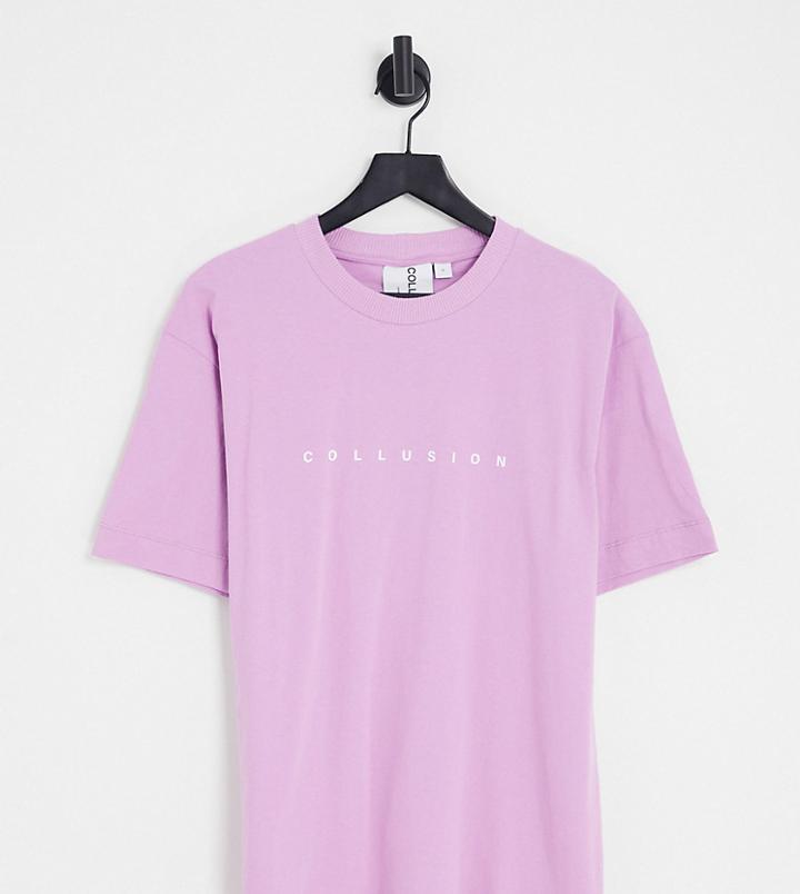 Collusion Logo T-shirt In Purple