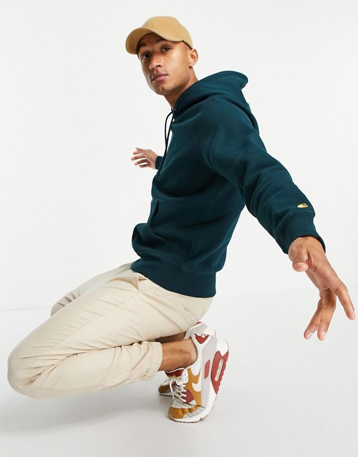 Carhartt Wip Chase Hoodie In Green