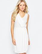 B.young Pleated Pencil Dress - Off White