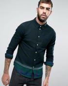 Another Influence Dip Dye Check Shirt - Black