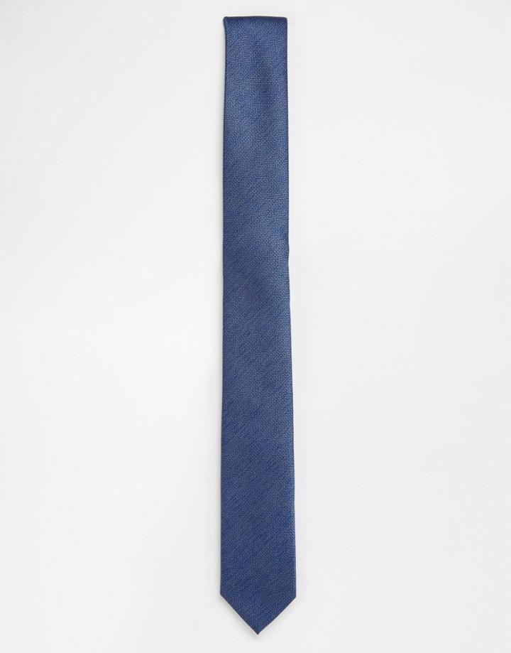 Devils Advocate Plain Tie In Colbolt Blue - Blue