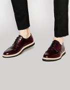 Kurt Geiger Angus Derby Shoes - Red