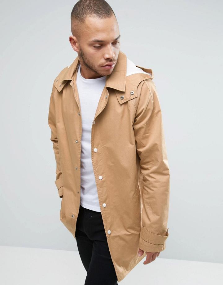 Another Influence Hooded Trench - Beige