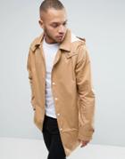 Another Influence Hooded Trench - Beige