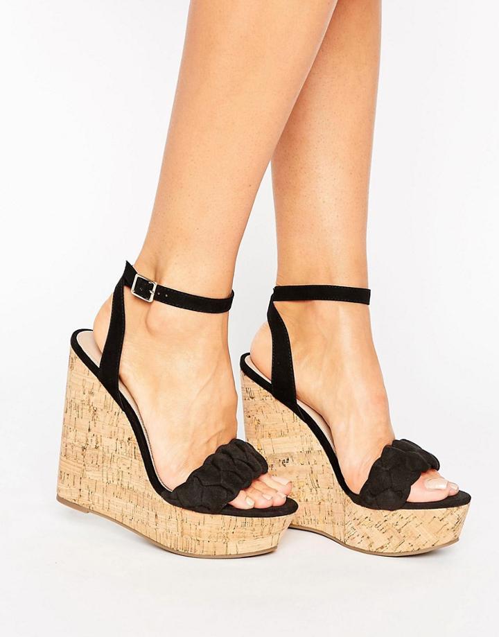 Asos Tobago High Wedges - Black