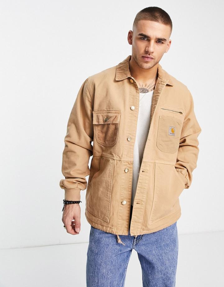 Carhartt Wip Medley Cord Detail Jacket In Brown