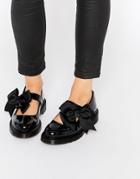 Dr Martens Mariel Bow Mary Jane Flat Shoes - Black