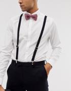 Twisted Tailor Suspenders In Black - Black