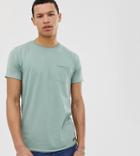 Brave Soul Tall Raw Edge T-shirt - Green