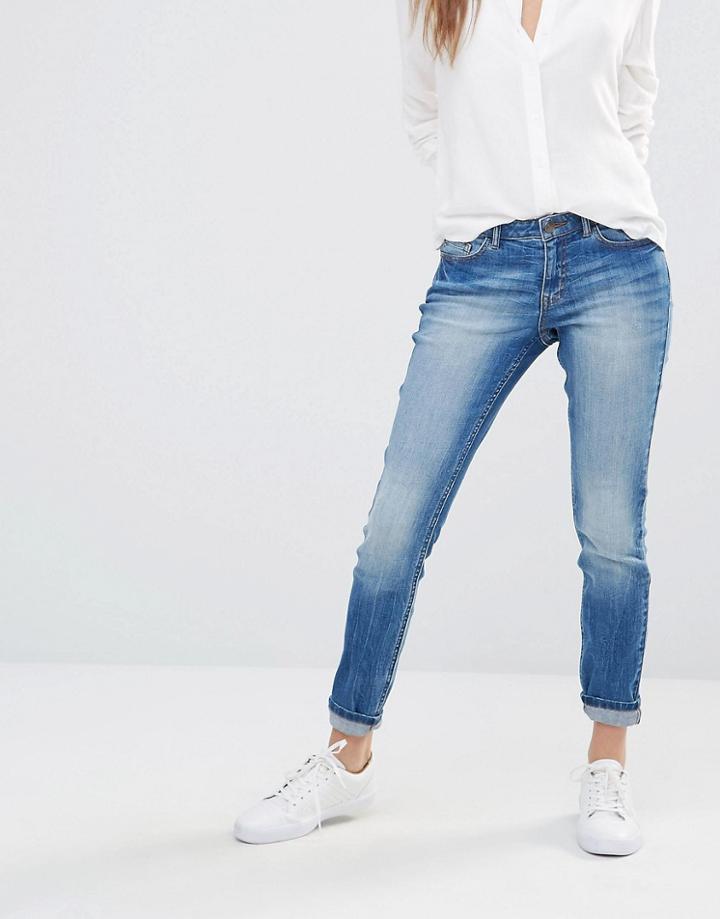 J.d.y Mid Waist Skinny Jeans - Light Blue