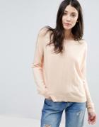 Noisy May Chen Boatneck Sweater - Pink