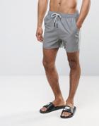 Another Influence 3 Pocket Solid Swim Shorts In Skate Gray - Gray