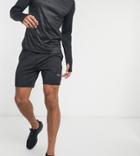 Asos 4505 Icon Skinny Workout Shorts With Quick Dry In Black