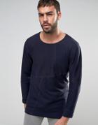 Nudie Jeans Co Evan Patched Ribbed Sweater - Navy