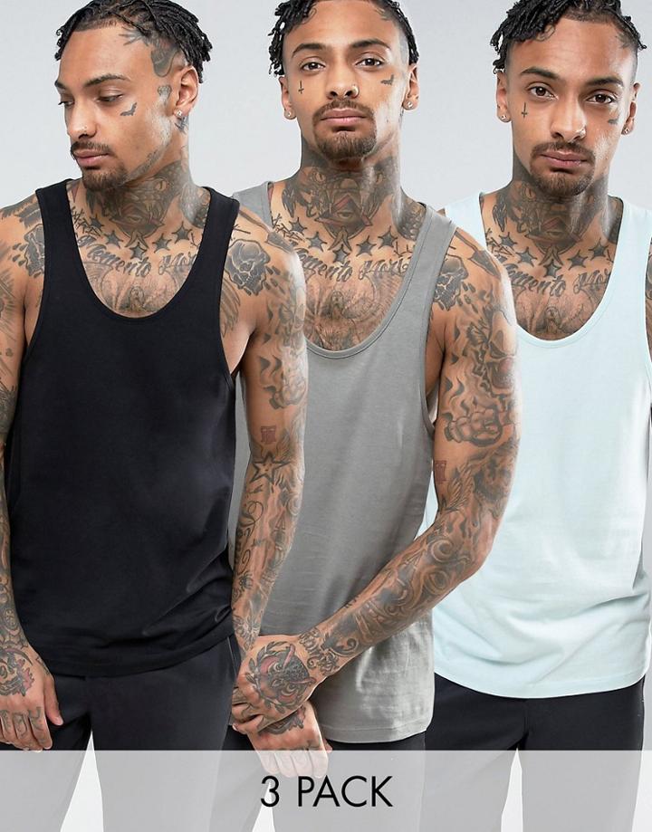 Asos Tank 3 Pack Save - Multi