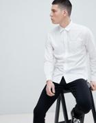 Selected Homme Slim Fit Linen Shirt - White