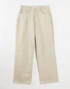 & Other Stories Dear Linen High Waist Jeans In Beige-neutral
