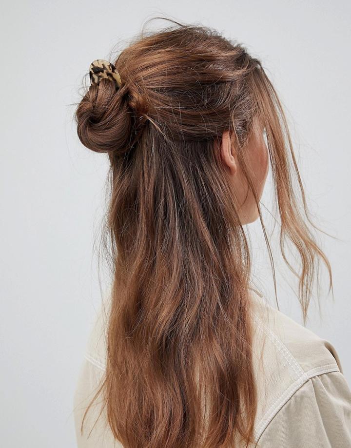 Asos Tortoiseshell U Bun Hair Pin - Multi