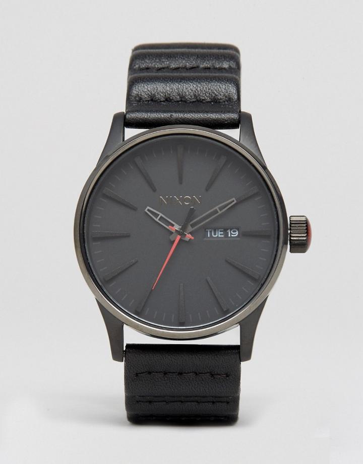 Nixon X Star Wars Kylo Ren Sentry Leather Watch - Black