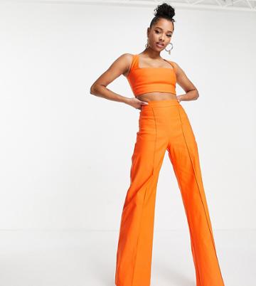 Vesper Petite Wide Leg Pants In Orange - Part Of A Set