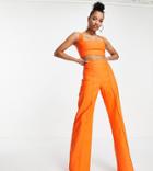 Vesper Petite Wide Leg Pants In Orange - Part Of A Set