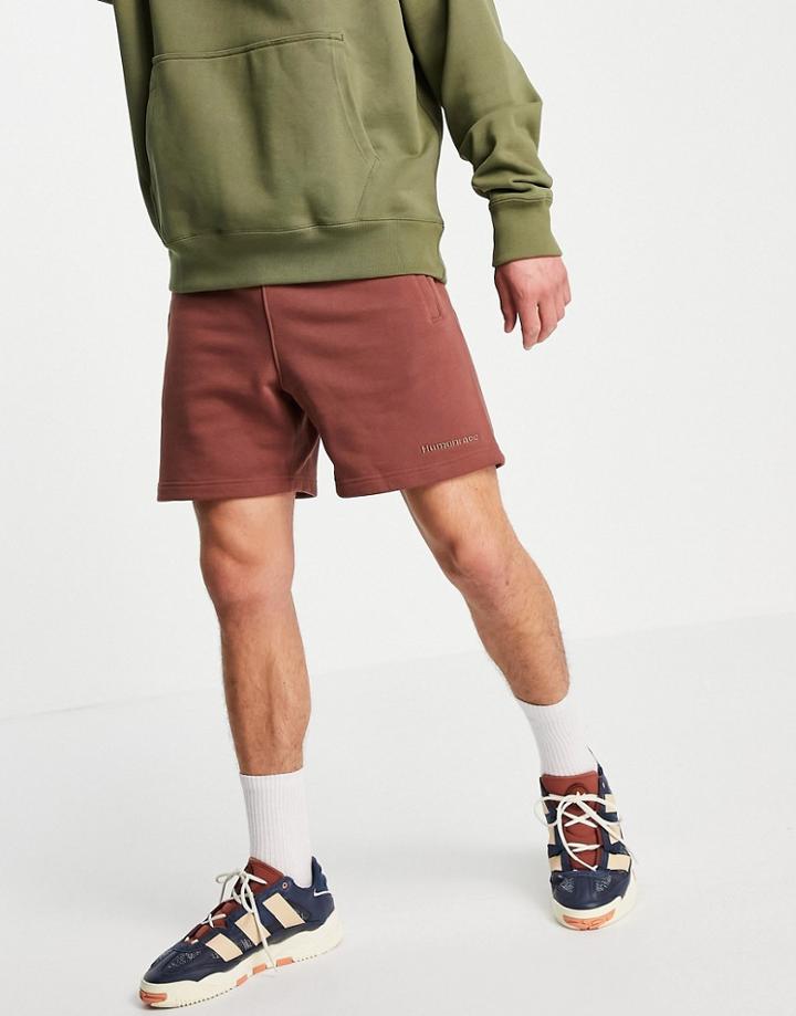 Adidas Originals X Pharrell Williams Premium Shorts In Burgundy-red