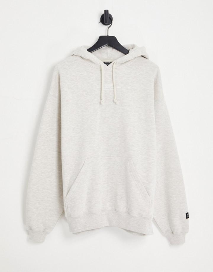 Dr Denim Siri Long Sleeve Hoodie In Oatmeal-neutral