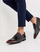 Ted Baker Gaelhi Loafers In Burgundy Hi Shine - Red