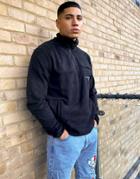 Calvin Klein Jeans Polar Fleece Utility Half-zip Fleece In Black
