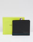 Ted Baker Dooree Bifold Coin Wallet In Leather - Black