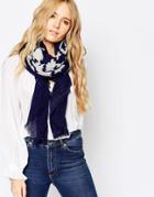 Pieces Ombre Print Oversized Scarf