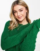 Stradivarius Supersoft Sweater In Forest Green