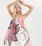 Desree Akorahson Mini Dress In Floral Print-pink
