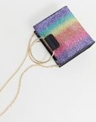 Yoki Rainbow Glitter Cross Body Bag - Multi