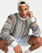 Hollister Crew Sweater In Stone-neutral