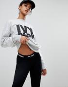 Ivy Park Logo Sweatshirt In Gray - Gray