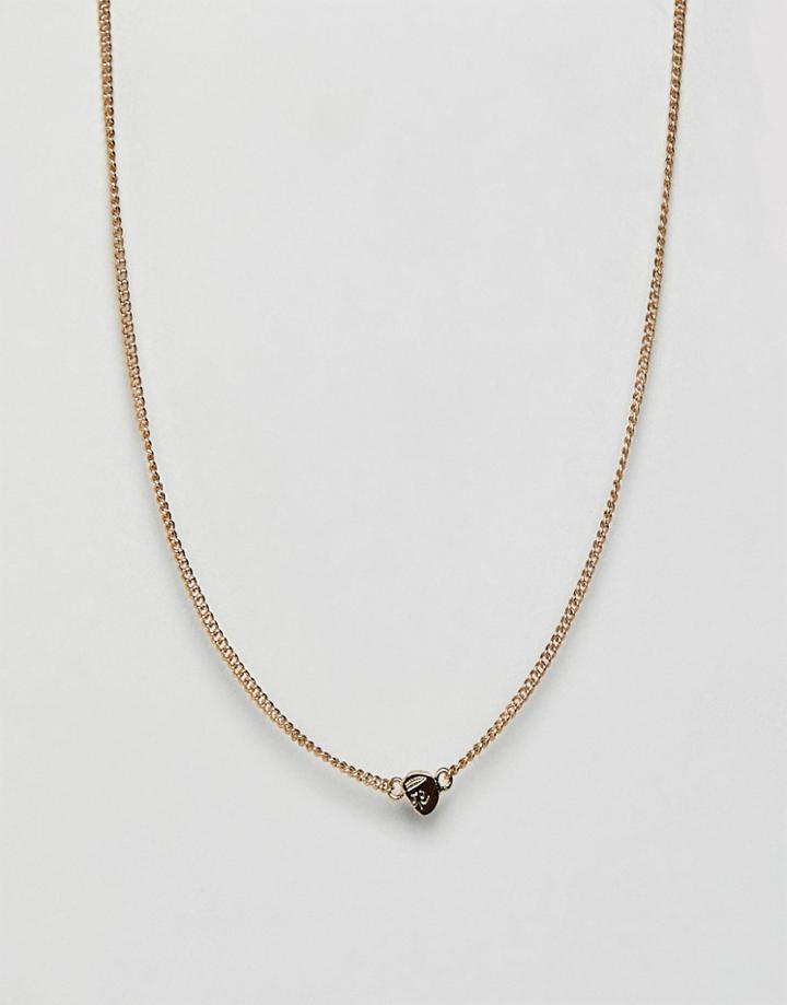 Cheap Monday Mini Skull Necklace In Gold - Gold