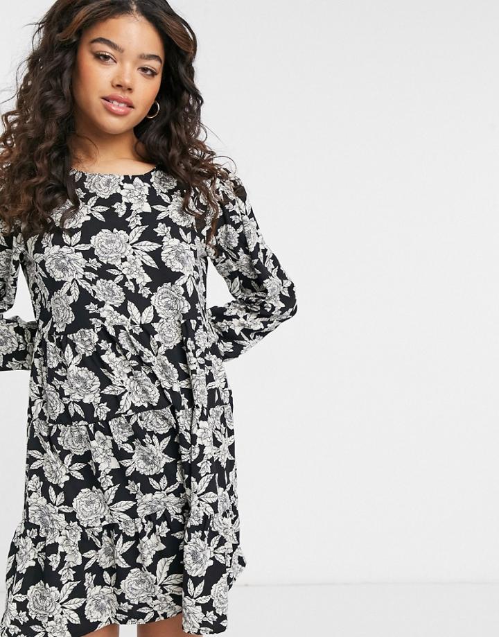 Jdy Swing Mini Dress In Black