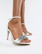 New Look Embellished Sandals - White
