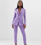 Asos Design Tall Pop Slim Suit Pants-purple