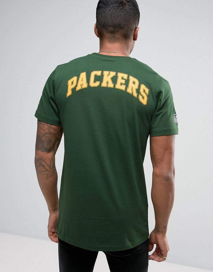 New Era T-shirt With Packers Back Print - Green